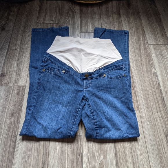Used Maternity (S) - THYME Straight Leg Jeans - Picture 1 of 5